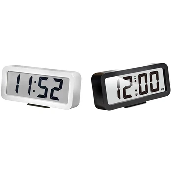 Digital, Relógio Despertador,Relógio de Cabeceira Relógio LED com 13 Músicas,Display Grande, Relógio Digital e Relógio de Mesa