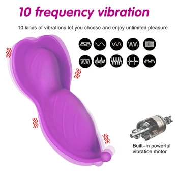 Wearable Vibrador para as Mulheres APLICATIVO Bluetooth, Controle sem Fio Portátil de Calcinha Vibrador Estimulador do Clitóris Brinquedos Sexuais Orgasmo Feminino