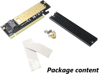 M.2 PCI-E x16 Placa de Adaptador de PCI-E para m.2 Converter Adaptador NVMe SSD Adaptador m2 M Chave de Interface PCI Express 3.0 x4 2230-2280 Tamanho