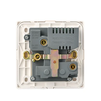 Elétrica Adaptador de Carregador de Parede Carregamento de Parede Universal Plug Socket Tomadas de Energia,Branco,16,Aterrado,Panel PC