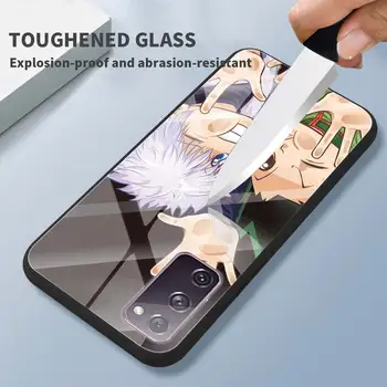 Hunter X Hunter HXH Anime Vidro Telefone Case para Samsung Galaxy S20 S21 FE S10 Nota 10 20 Ultra 5G 9 S9 Mais S10e Tampa Capa