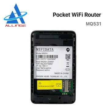 ALLINGE Desbloqueado 150mbps 4g LTE Wireless Router de Bolso Cartão SIM Mini Wifi Hotspot de Partilha de Modem Portátil Bandas B1B3B7B8B20B40
