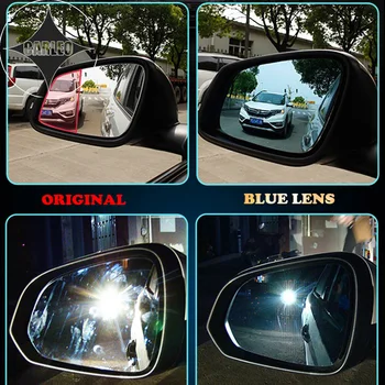 1 Par de Carro do Lado do Espelho de Vista da Lente para Hyundai ix 35 2009-15 de Vidro Azul HD Grande exibição Com Aquecimento Aviso Ponto Cego do Letreiro de LED