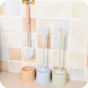 Plástico Suporte De Escova Do Toalete Conjunto De Espessamento Durável Escova De Limpeza Punho Ergonómico Lavagem Wc, Casa De Banho De Limpeza Acessórios
