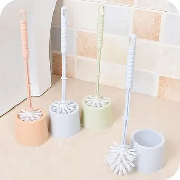 Plástico Suporte De Escova Do Toalete Conjunto De Espessamento Durável Escova De Limpeza Punho Ergonómico Lavagem Wc, Casa De Banho De Limpeza Acessórios