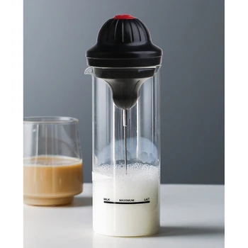 Elétrico De Leite Para Cappuccino Copo De Aço Inoxidável Foamer Mixer Borbulhador De Café Blender