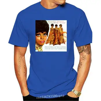 Novo Diana Ross um Supremes T-shirt The Supremes Creme Da Colheita Homens T-Shirt de Manga Curta, Gola Redonda