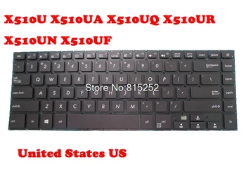 Laptop de US Teclado inglês Para ASUS X510U X510UA X510UQ X510UR X510UN X510UF K510U K510UA K510UQ K510UR K510UN K510UF SEM Moldura