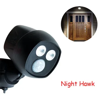 Noite Ativado por Movimento Falcão LED sem Fio Sportlight Super Brilhante Porta Luzes Mantenha a Sua Casa Segura e protegida da Luz Night Hawk
