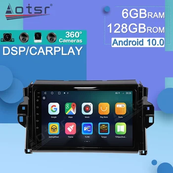 Android Multimídia Player Built-in DSP Para Toyota Hilux a 2018 GPS de Navegação de Carro Carplay Auto de Áudio, Rádio Estéreo Unidade de Cabeça