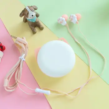 Dos desenhos animados Bonitos Fone de ouvido de 3,5 mm De Ouvido Fone de ouvido com Fio Com Microfone Remoto Urso de Fone de ouvido Para IPhone Samsung Xiaomi Para Crianças de Presente de Menina