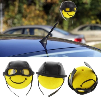 Venda quente do Estilo Carro Amarelo Engraçado Cartoon Doll Antena Bolas de Pelúcia de Espuma de EVA Aérea