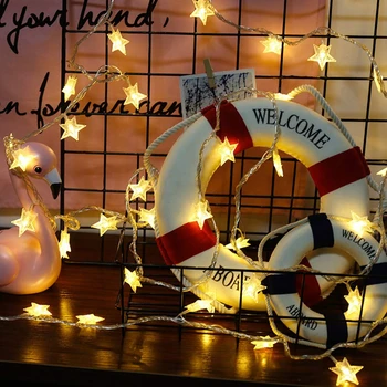 Estrela De Seqüência De Caracteres Light19.6/6m 40 LED de Fadas luz AC220V Posta para o Jardim de Casa Festa de Casamento, de Aniversário, de Natal, Decoração de Interiores