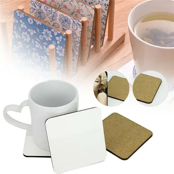 10Pcs em Branco Bolacha do Conselho de Impressão por Sublimação de Pad Xícara de Chá de Café Titular Para a Máquina da Imprensa do Calor 9,5 cm de Cozinha DIY Específico