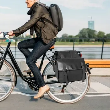 Lona Traseira da Bicicleta suporte de Tronco de Sacos de Mountain Bike Cauda Assento Pannier Pack MTB Bag Pack Acessórios da Bicicleta