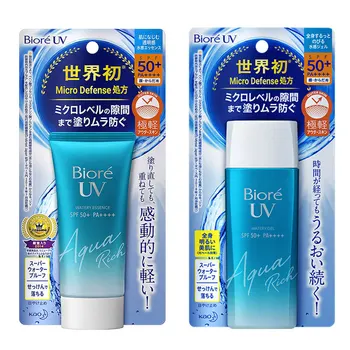 Biore UV Aqua Rich Aquosa Essência Protetor solar Japão Cosméticos SPF50 Cuidados com a Pele Protetor solar em Creme, Gel, Loção para o Rosto, Corpo 50g / 90ml