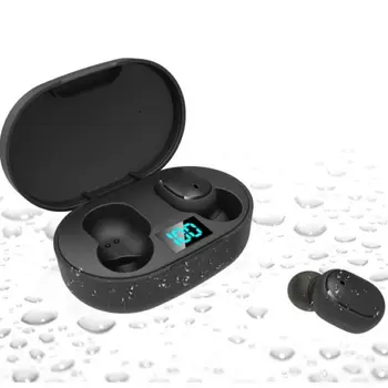 Novo E6s Quente Smart Display Digital sem Fio Bluetooth Mini hi-fi Fone de Ouvido Estéreo Impermeável Esportes Fone de ouvido