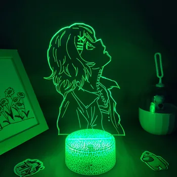 Tóquio Ghoul Anime Figura Juzo Suzuya REI 3D Lâmpadas de Neon RGB Led Luzes da Noite de Aniversário do Mangá Presentes Para Amigos Quarto Tabela de Decoração