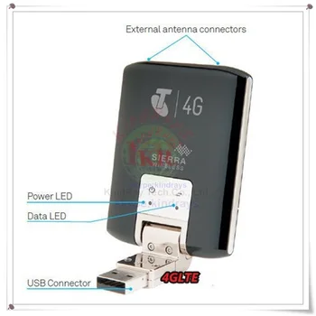 Usado Desbloqueado 4g Modem usb Aircard Serra 320U 4G usb stock 100Mbps lte 4g 3g USB Dongle Aircard 320 4g modem, antena ts9