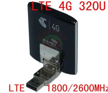 Usado Desbloqueado 4g Modem usb Aircard Serra 320U 4G usb stock 100Mbps lte 4g 3g USB Dongle Aircard 320 4g modem, antena ts9