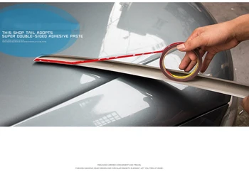 ABS Plástico sem pintura Asa Cauda Primer Cor Spoiler Traseiro 1Pcs Para Audi A4 B8 B9 Spoiler 2009 2010 2011 2012 2013 2016
