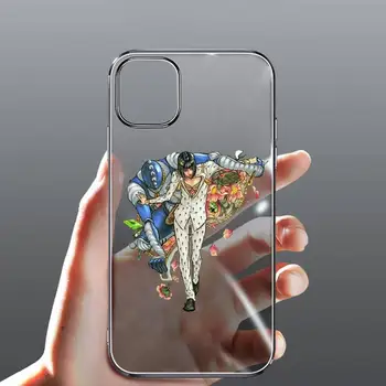 Anime cortoon JOJO'S BIZARRE Caso de Telefone Transparente para iPhone Samsung 11 12 6 7 8 9 30 Pro X Max RX Plus lite