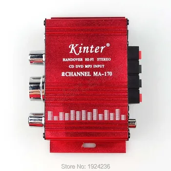 Kinter MA170 Moda Mini 2 CANAIS Hi-Fi gratuito função Estéreo de alimentação de 12v Amplificador para Carro Moto Barco de Nova casa de superior qualidade bom preço