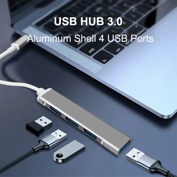 HUB USB C 3.0 Tipo C 3.1 4 Porta Multi Divisor de Adaptador OTG Para Lenovo Xiaomi Macbook Pro de 13 A 15 de Ar Pro PC Acessórios de Computador
