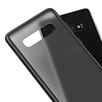 TPU Matte Smart Phone Case Para Samsung Galaxy NOTA 10 8 9 20 S10 Lite Pro S8 S9 S20 Plus Ultra S10E à prova de Choque Tampa Transparente