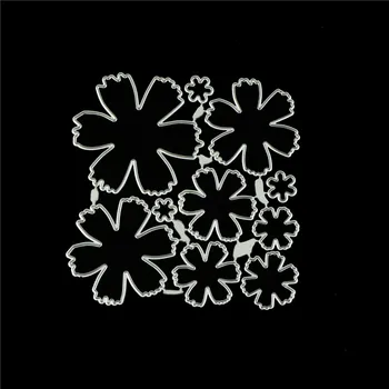 10.4*10.4 cm DIY Metal Morre Scrapbooking Flores de Corte Estênceis Corta Álbum de Cartões de Papel Decoração Artesanato em Relevo Modelos