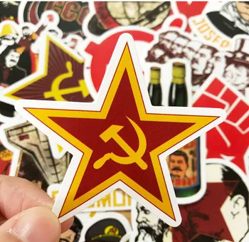 10/30/50Pcs/Set Stalin URSS-CCCP Graffiti Impermeável Skate Mala de Viagem do Telefone Portátil de Bagagem Adesivos Bonito da Menina das Crianças