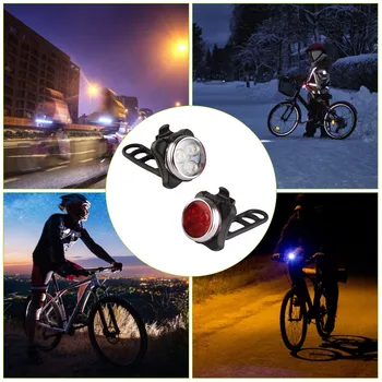 4 Modos de Luz de Bicicleta de Advertência Luz Frontal à prova de chuva MTB Bicicleta de Luz de Cabeça Recarregável USB, o Aviso de Segurança de Ciclismo Noturna Bicicleta