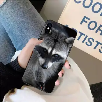 Raccoon bonito lindo animal Caso De Telefone Xiaomi Redmi nota 7 8 9 t max3 s 10 pro lite coque funda shell tampa