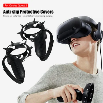 Toque Controlador de Aperto da Tampa protetora Para Oculus Quest 2 Anti-Jogar Lidar com capa Protetora de Silicone VR Tampa de Protecção Quente
