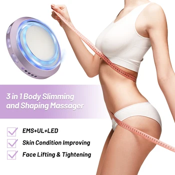 3D EMS Corpo de Mini Slim Shaping Massageador ultra-Sônica Terapia de Perda de Peso, Anti-Celulite, Reduzir a Acne Rugas da Face Lift Rejuvenescimento
