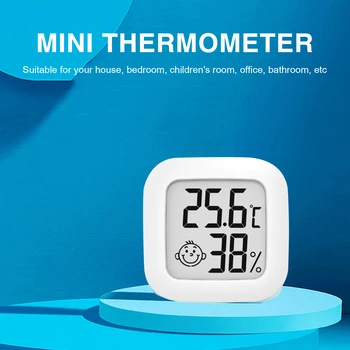 Mini-Higrómetro do Termômetro de Digitas LCD Sensor de Temperatura Medidor de Umidade Termômetro Sala de Digitas Medidor