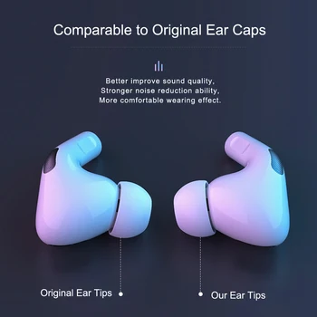 Mais novo Soft Silicone, Fones de ouvido Fone de ouvido Dicas Tampão de ouvido Capa para Apple Airpods Pro 3 Pcs L M S Tamanho do Fone de ouvido para Fones de Airpods 3
