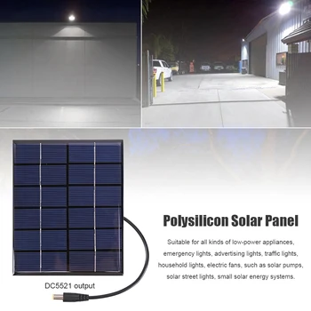 2021 Estudo Especial DIY Carregador de Bateria Exterior de Viagem Portátil Polysilicon Painel Solar para a Energia Solar Luzes