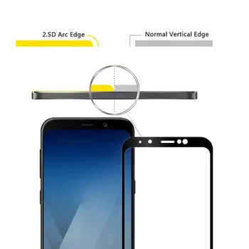 Vidro de proteção Para Samsung A7 2018 A750 de Vidro Temperado Para Samsung Galaxy Caso de filme