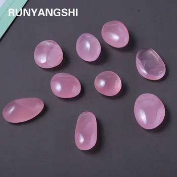 20-60g Natural de Cristal de Quartzo, Minerais de Amostra de quartzo Rosa grandes partículas de polimento de energia Pedra de gema de Reiki de cristal cor-de-Rosa