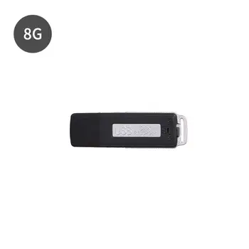 8GB Recarregável Mini USB Flash Drive de Gravação de Ditafone 70Hr Gravador de Voz Digital Portátil
