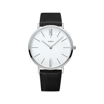 2021 Moda dos Homens Relógios Casuais de Negócios de Quartzo Relógios de pulso com Pulseira de Couro 30M Simples Impermeável Watch Homens Presentes Montre Homme