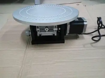 HY-E300 de 360 graus elétricos mesa giratória, máquina de marcação a máquina de gravura do rotary tabela, relação de redução: 1:10