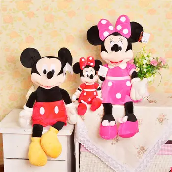 Venda quente do Mickey Minnie Pluto Pateta Pato Donald do rato de Minnie do Mickey de Pelúcia Recheado de Almofadas Boneca Brinquedo para a Criança Presente de Aniversário de Meninas