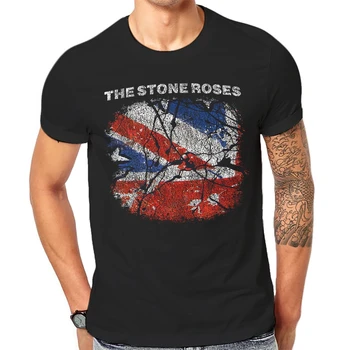 O Stone Roses T-Shirt do reino UNIDO Vintage Rock Band Novo Gráfico Impresso Homens Tee 1-Um-024 Homens O-Neck Impresso Camisetas