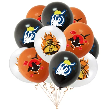 Uzumaki Narutoed Balões de Látex para Crianças, Festa de Aniversário, Decoração de Ninjago Anime Tema Fornece o Ar Globos