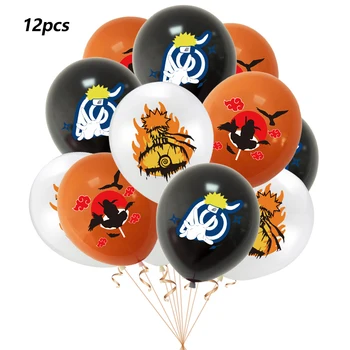 Uzumaki Narutoed Balões de Látex para Crianças, Festa de Aniversário, Decoração de Ninjago Anime Tema Fornece o Ar Globos