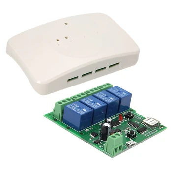 EweLink Smart wi-Fi Módulo Switch Receptor 4CH 5V 7V-32V 85V 220V-250V Automação residencial wi-Fi 10A Relé Temporizador Para o Alexa Inicial do Google