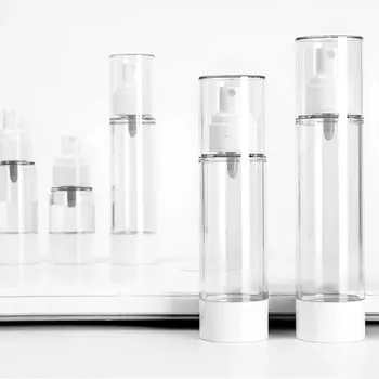 1Pcs Transparente Vazio Frascos de Spray 15ml/30ml/50ml/80 ml/100ml de Plástico Mini Recarregável Recipiente Vazio embalagens de Cosméticos