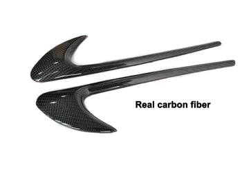 Alta Qualidade de fibra de carbono Fender Seta Decorativos Strims pára-choque Dianteiro canards guarnições para a mercedes-Benz Classe C W205 C63 AMG